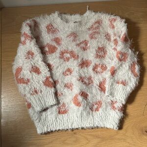 Cozy Fuzzy Leopard Print Sweater